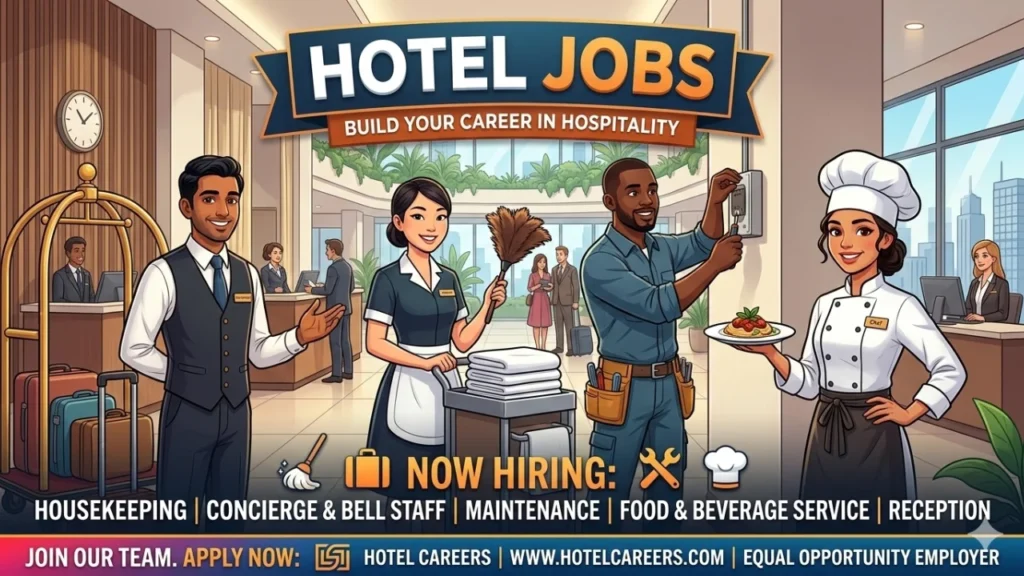 Hotel Jobs 2026: Housekeeping Staff, Helper, Room Attendant & Support Staff Recruitment Hotel Jobs 2026